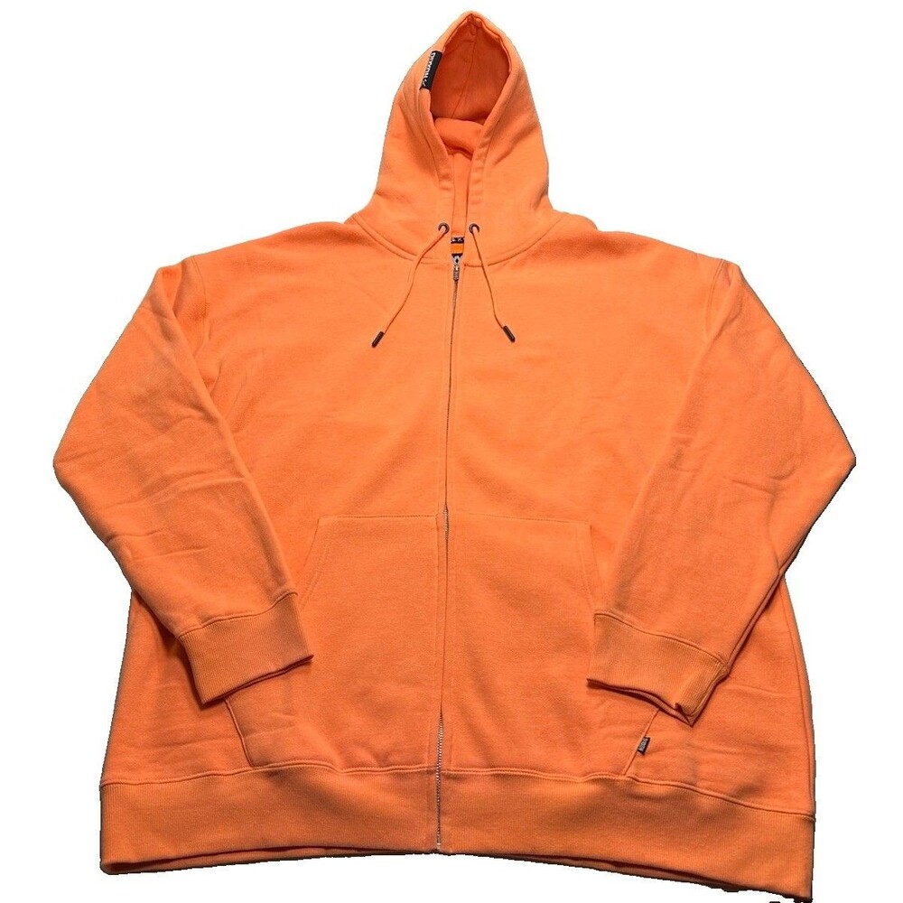Men's Dixxon Flannel Co. Custom Fleece Zip Up Hoodie Size 3XL Orange